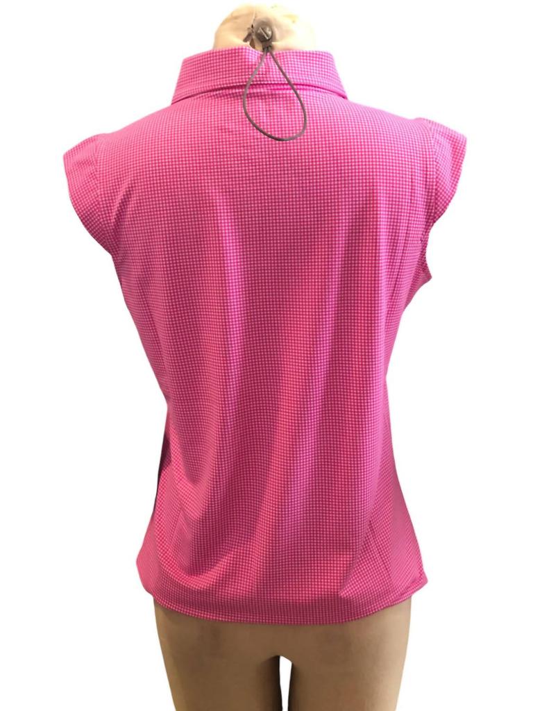 IBKUL Ibkul - SLEEVELESS POLO MINI CHECK