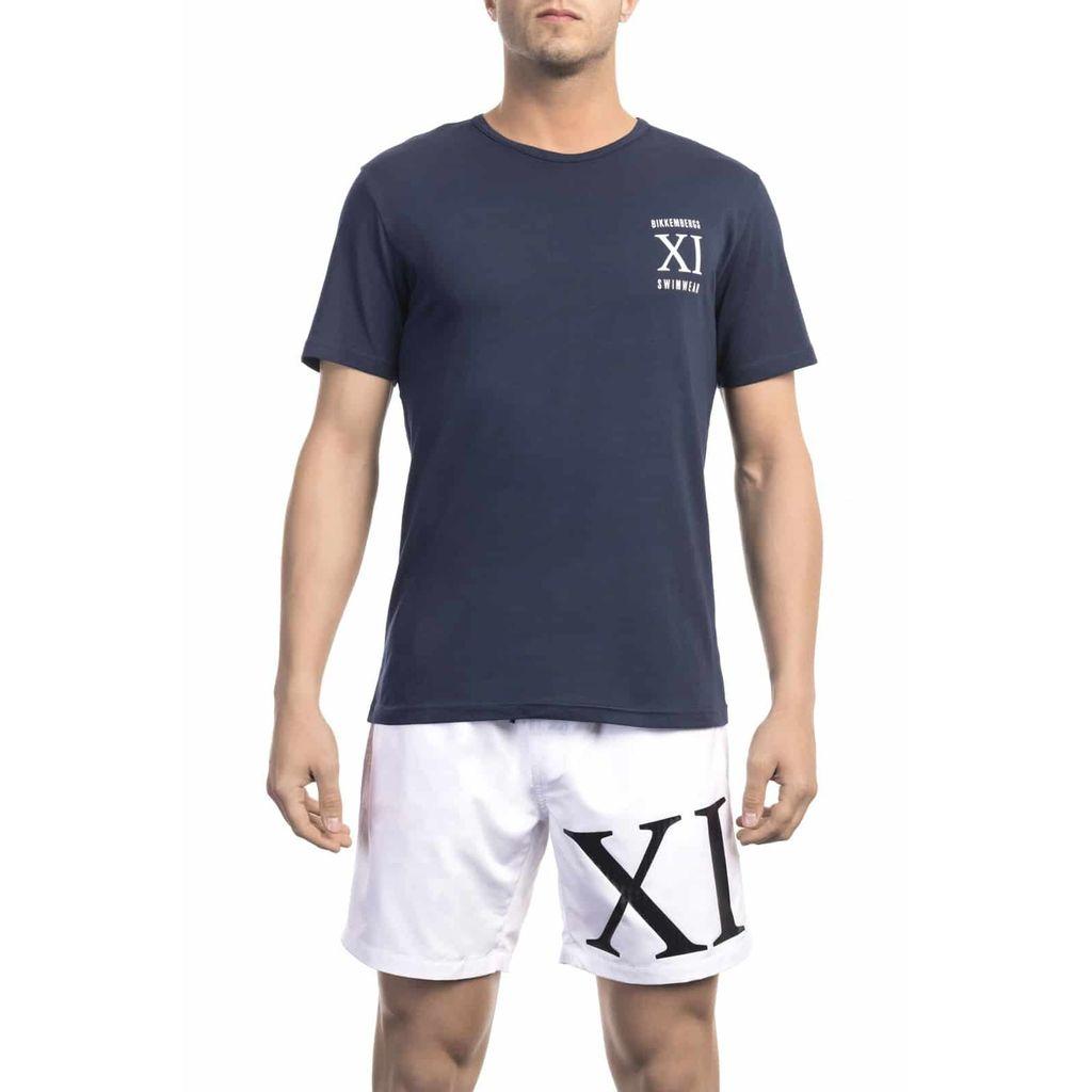 Bikkembergs Beachwear T-shirts Blue Men