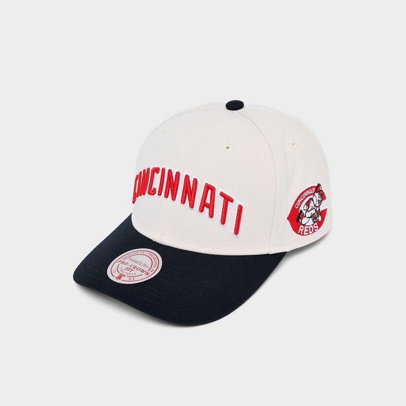 New Era Mitchell & Ness Cincinnati Reds MLB Pro Crown Snapback Hat