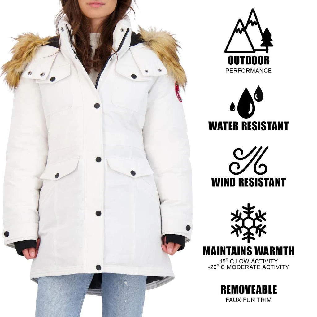 Canada Weather Gear Womens Faux Fur Heavyweight Parka Coat 5