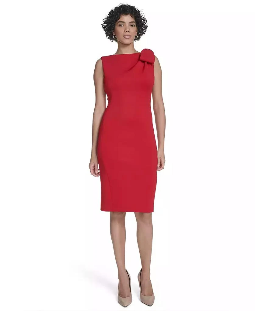 Calvin Klein Women's Bow-Trim Shoulder Sheath Dress - Dresses & Skirts -  Compare Prices from 9+ Stores - Free Shipping - BeyondStyle