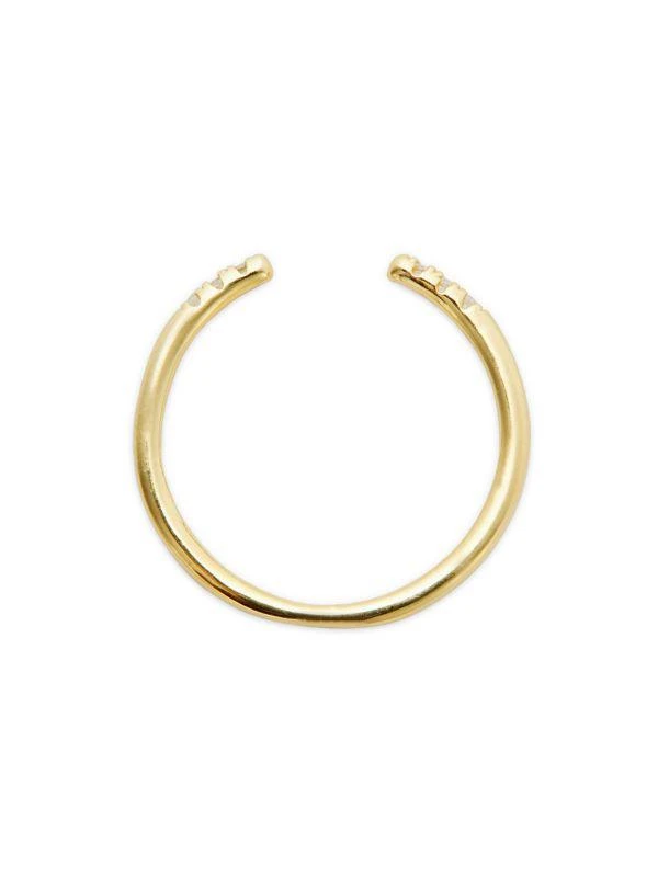 Shashi Ava 14K Goldplated Sterling Silver & Cubic Zirconia Ring 3