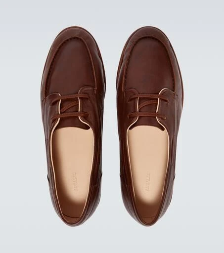 AURALEE Leather boat shoes 4
