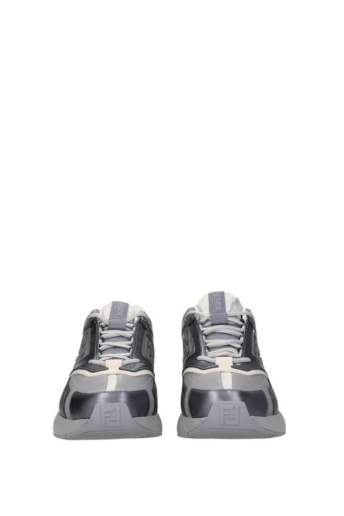 Fendi Sneakers faster Fabric Gray Silver 3