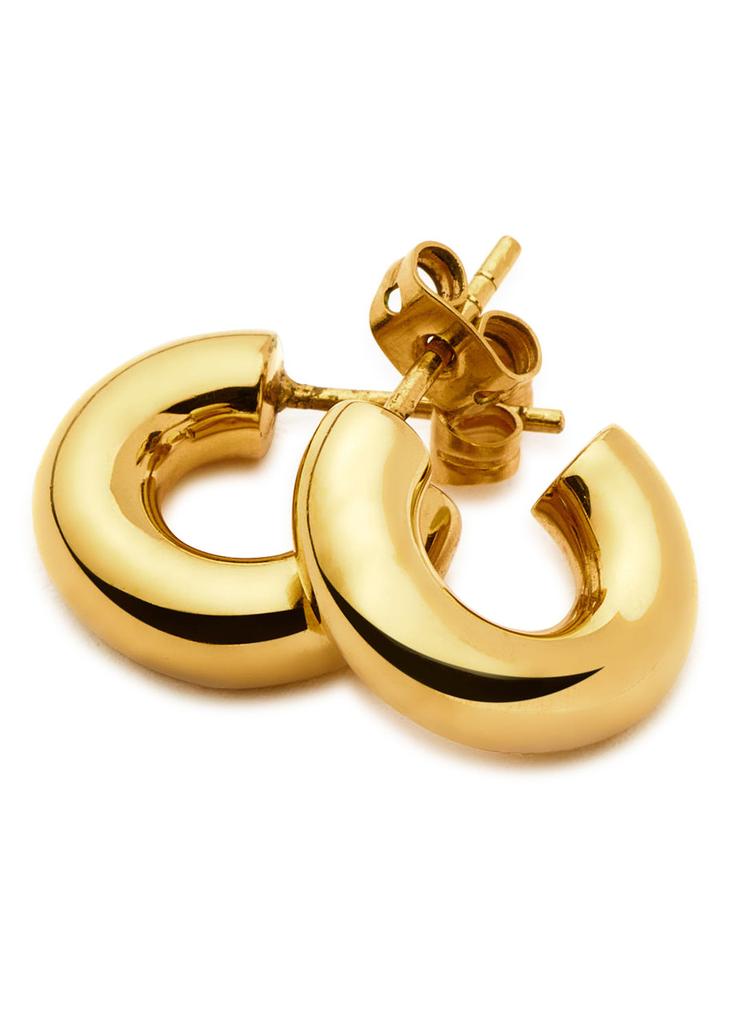 Missoma Chubby Small 18kt gold vermeil hoop earrings