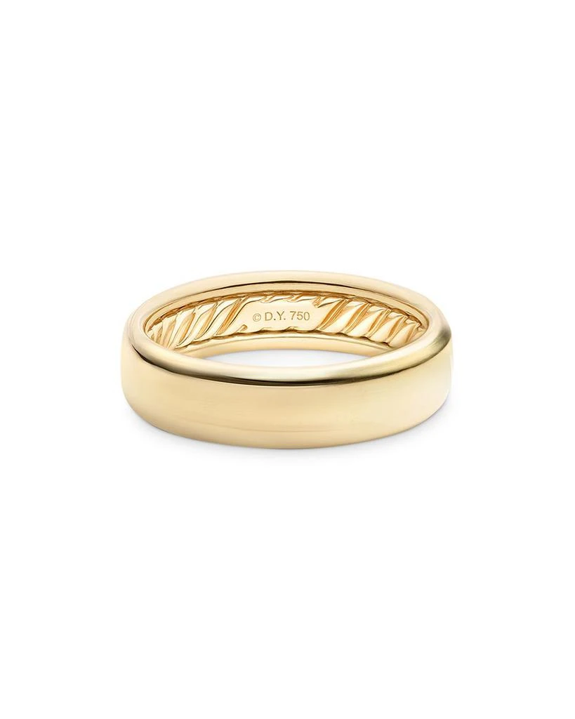 David Yurman Men 's Classic Band Ring in 18K Yellow Gold 1