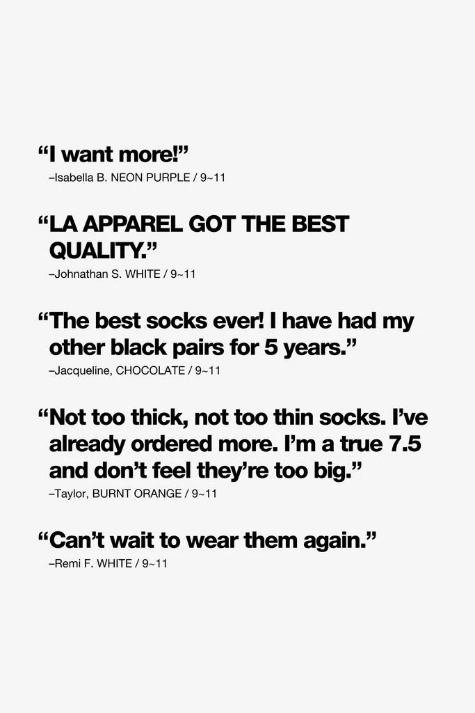 Los Angeles Apparel UNISOCK - Unisex Sock 192