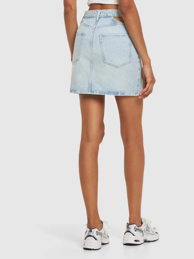 TRIARCHY Ms. Stone High Rise Denim Mini Skirt 2