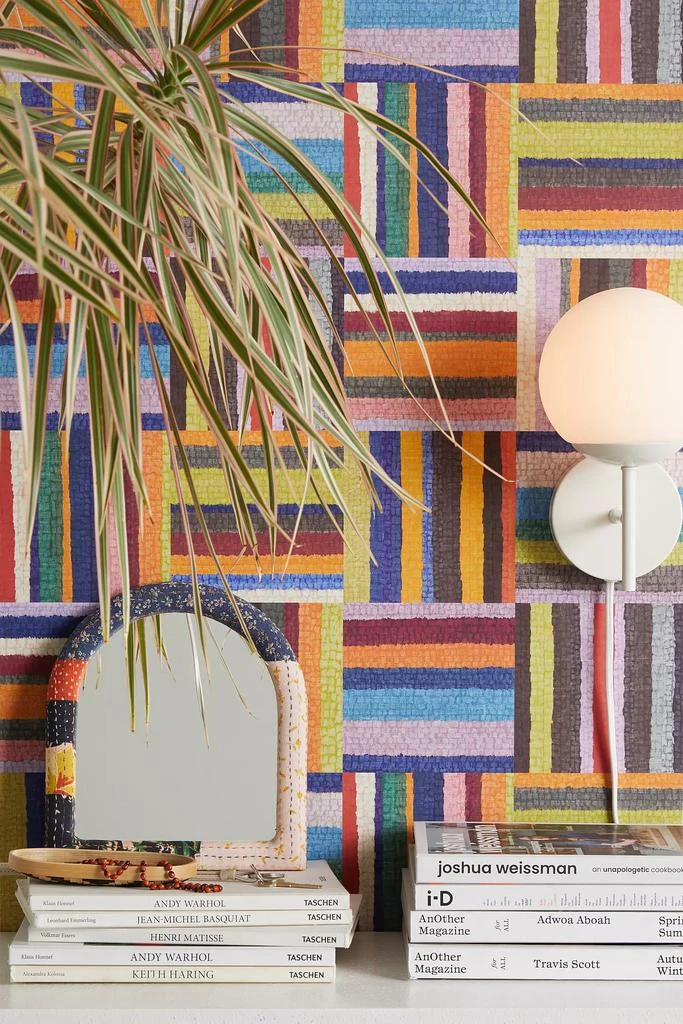 Urban Outfitters Cleo Stripe Removable Wallpaper