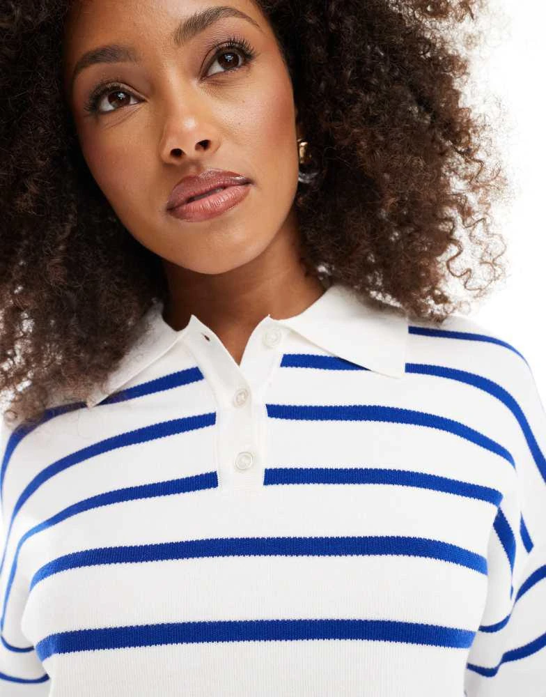 ONLY ONLY polo in blue and white stripes 3