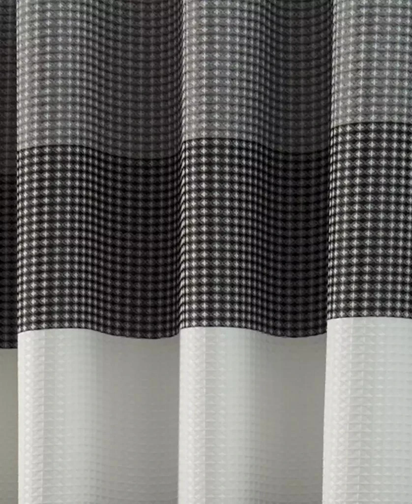Spa 251 Ombre Waffle Striped Shower Curtain, 70" x 72" 3