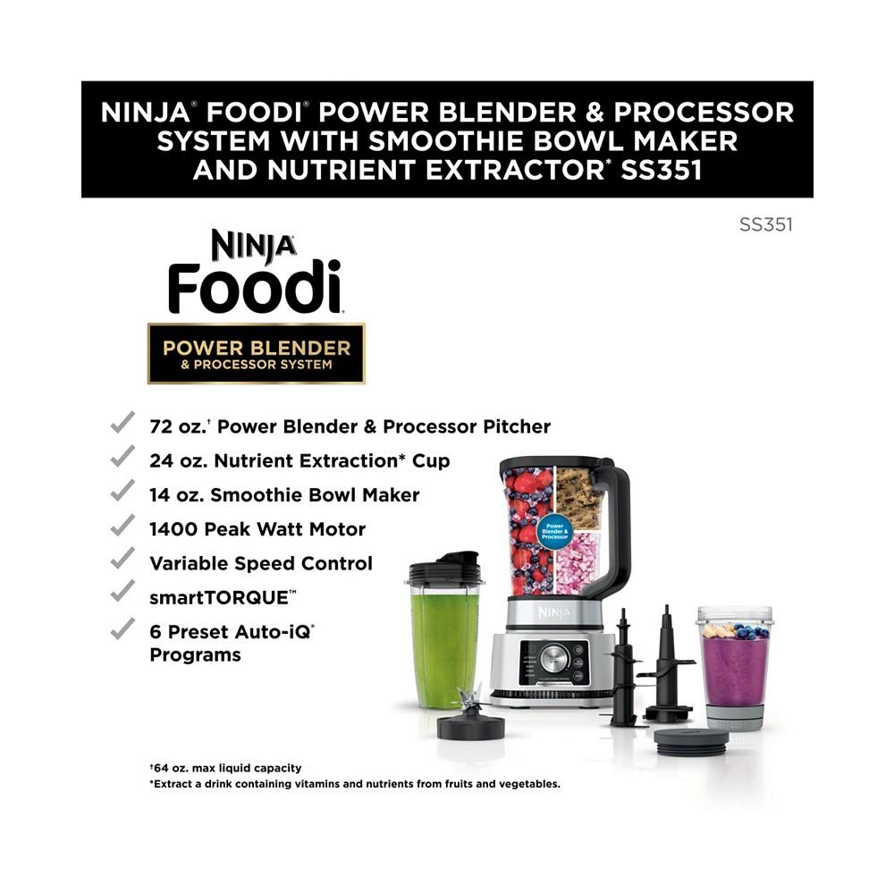 Ninja Foodi® Power Blender & Processor System with Smoothie Bowl Maker and Nutrient Extractor* + 4in1 Blender 1400WP