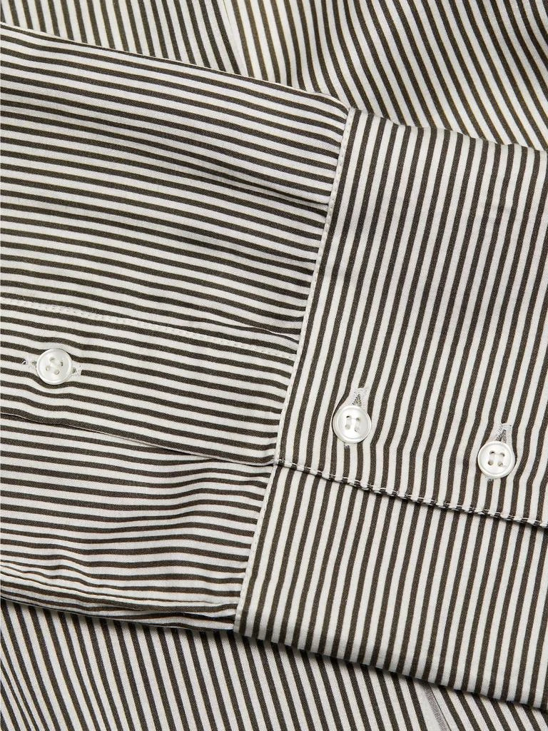 Citizens of Humanity Camilia Striped Cotton-Silk Shirt 7
