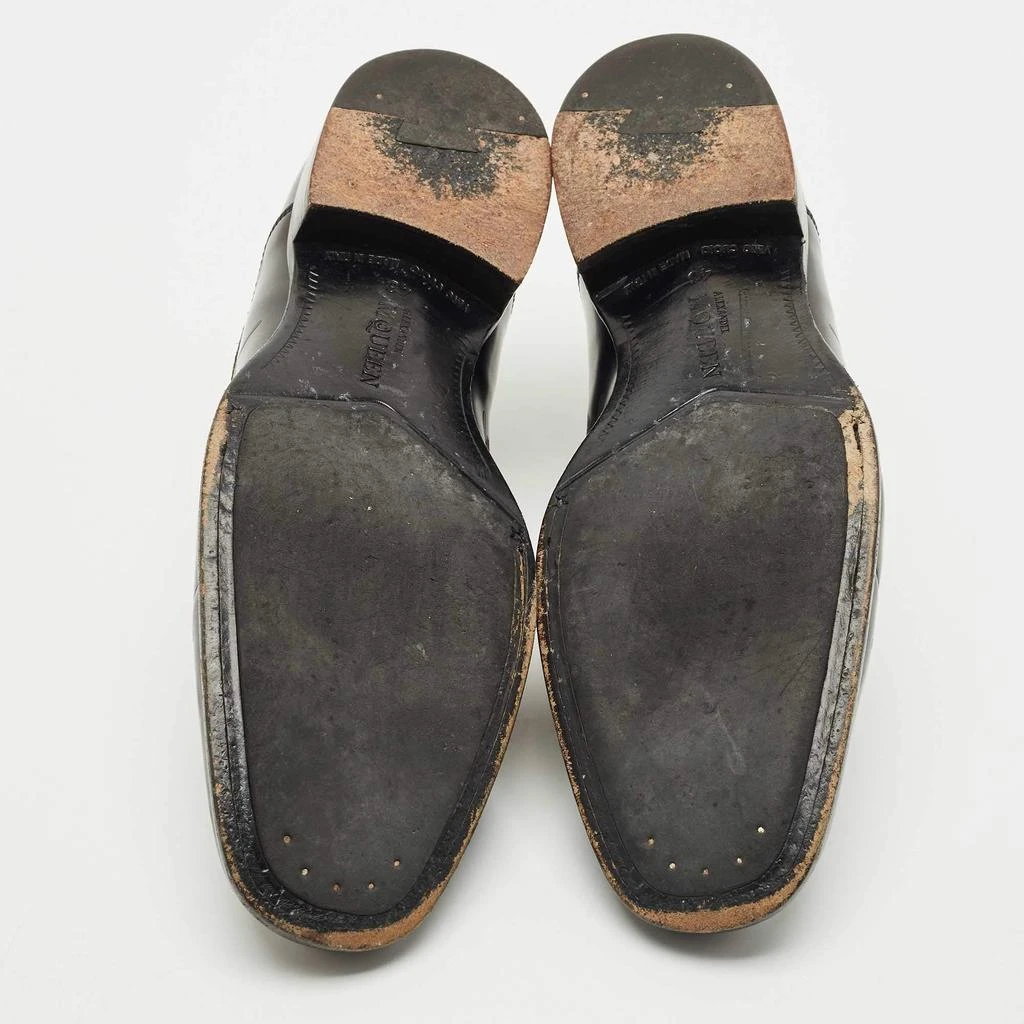 Alexander McQueen Black Leather Lace Oxford Size 43 – On  display picture 1
