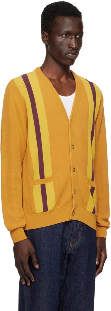 BEAMS PLUS Yellow Stripe Cardigan 2