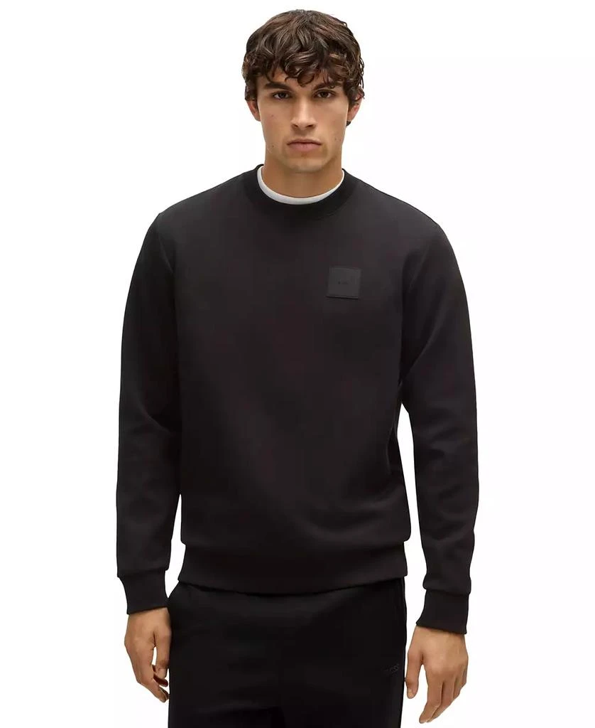 Hugo Boss Men's Drop Needle Stitching Regular-Fit Sweatshirt 1