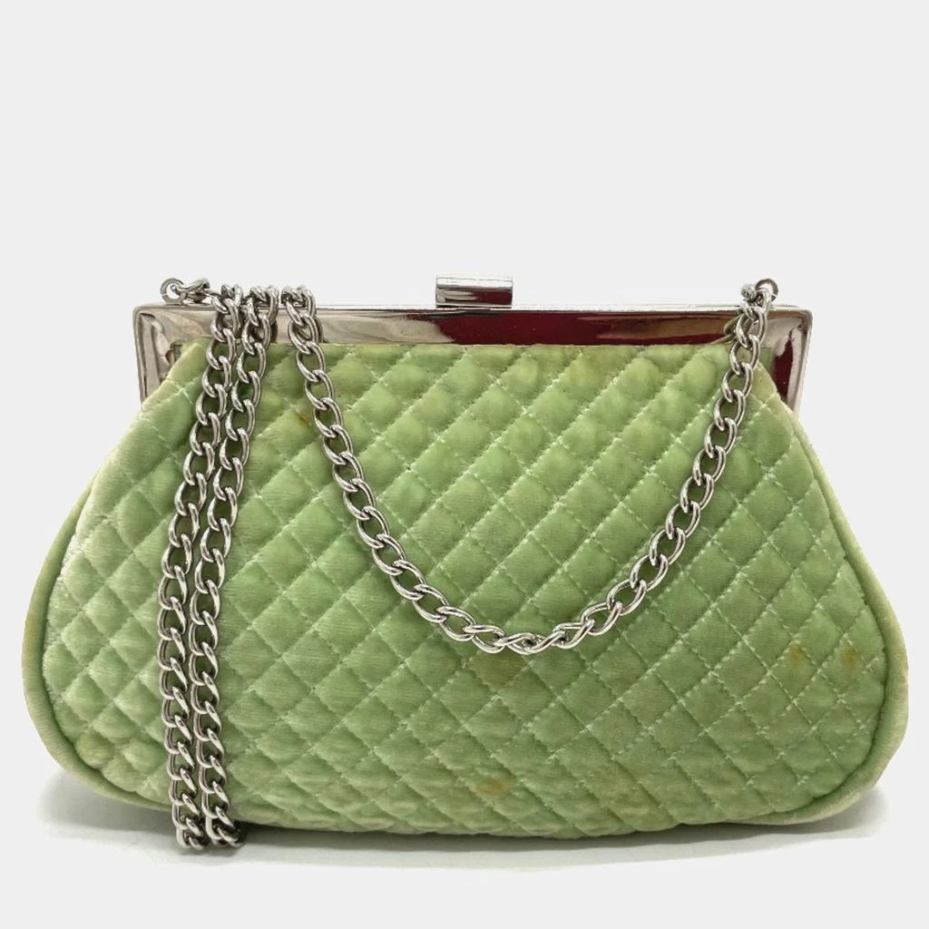 Chanel Chanel Green CC Mark Kisslock Bag Chain Shoulder Bag 2