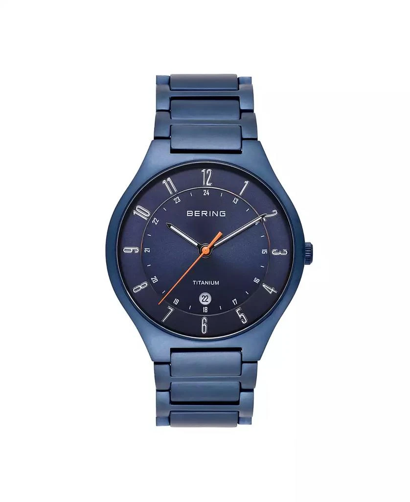 Bering Men's Blue Titanium Bracelet Watch 39mm 1