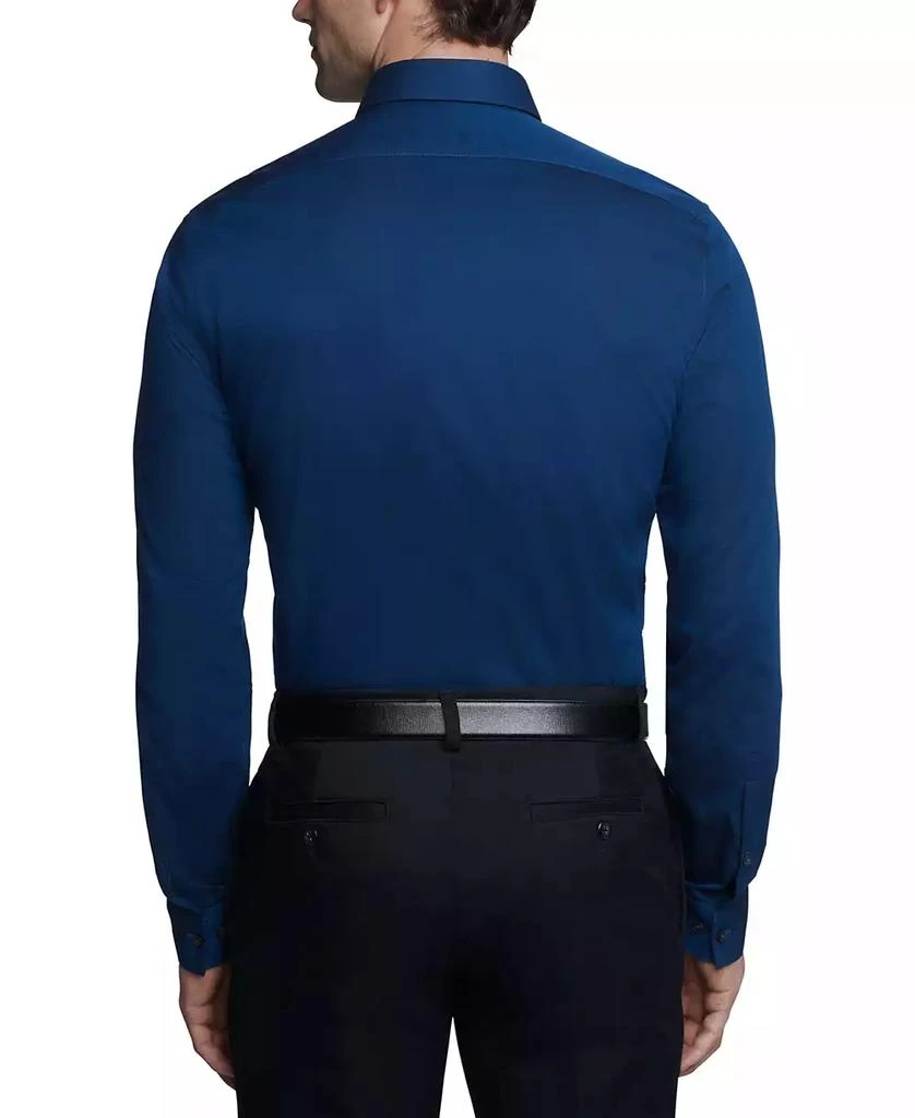 Calvin Klein Men's Slim-Fit Non-Iron Herringbone Dress Shirt 9