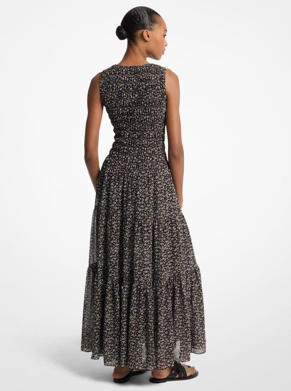MICHAEL KORS COLLECTION★素敵！GEORGETTE DRAPED SLEEVE DRESS Embellished Georgette Dress | Michael Kors [US]