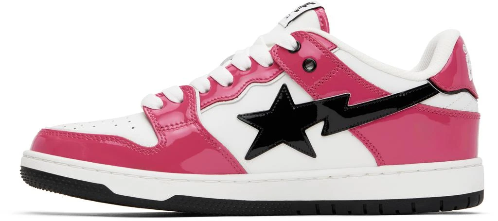 Bape Pink & White Sk8 Sta #2 Sneakers 3