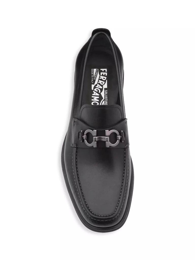 Salvatore Ferragamo David Gancini Bit Leather Loafers 5