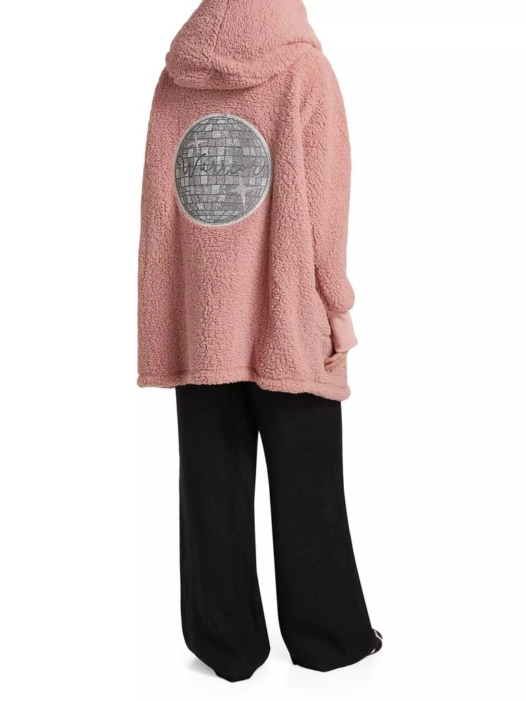By Jill Martin The Best Lounger In The World Embellished Warrior Sherpa Hooded Jacket 2