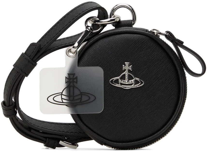 Vivienne Westwood Black Biogreen Saffiano Pouch 1