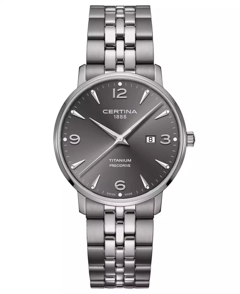 Certina Unisex Swiss DS Caimano Titanium Bracelet Watch 39mm 1