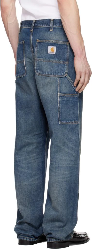Carhartt WIP Blue Double Knee Jeans 3