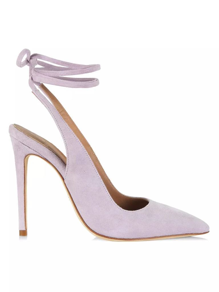 Brother Vellies Ribbon Suede Lace-Up Pumps 1