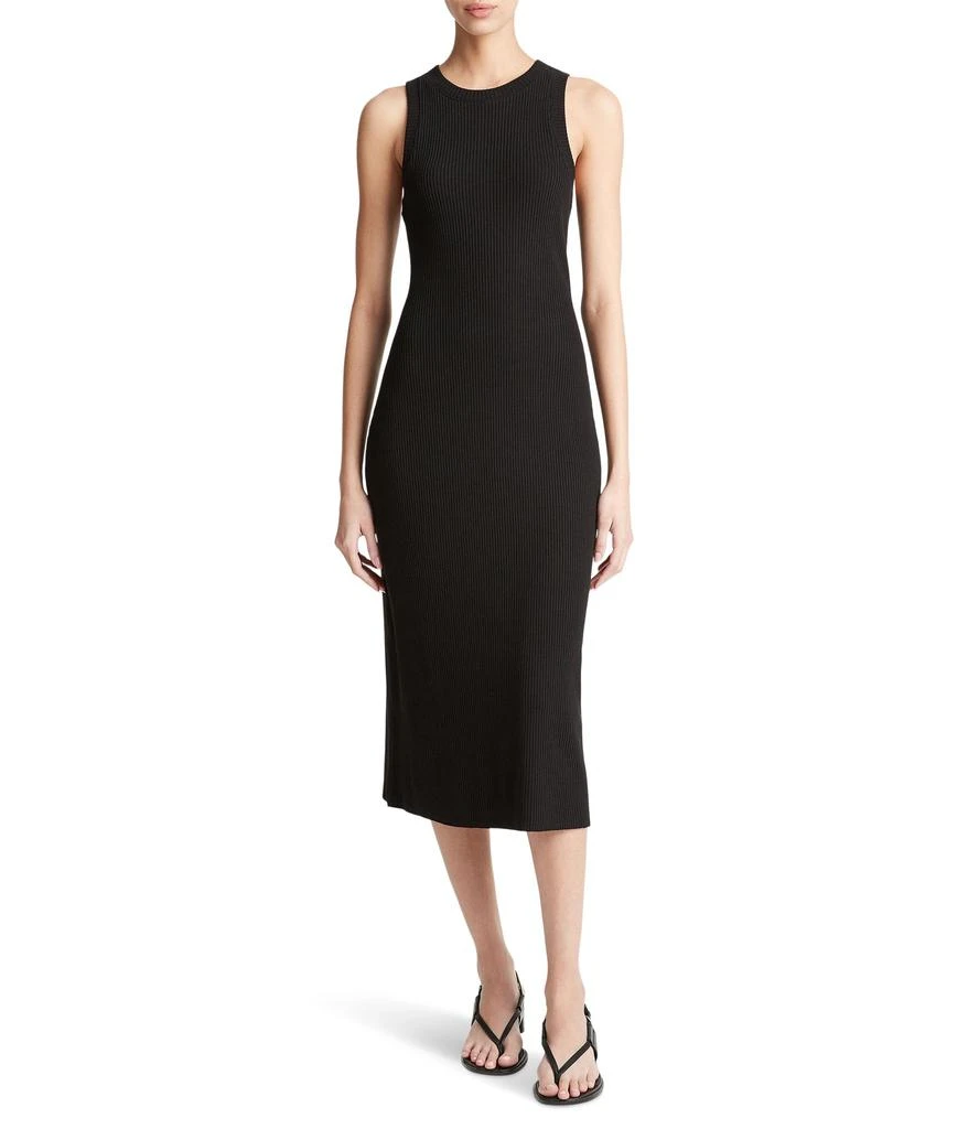 Vince Rib High Neck Tank Dress 1