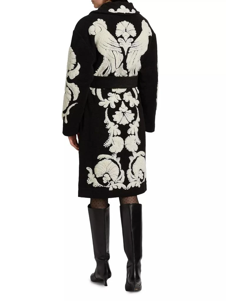 Farm Rio Helen Floral Fleece Coat 5