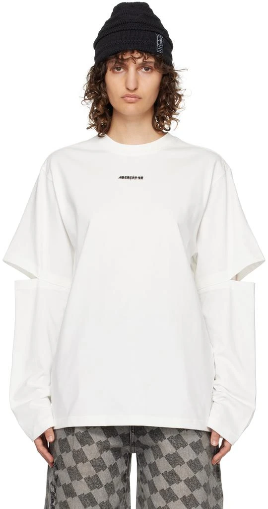 ADER error White Layered Long Sleeve T-Shirt 1