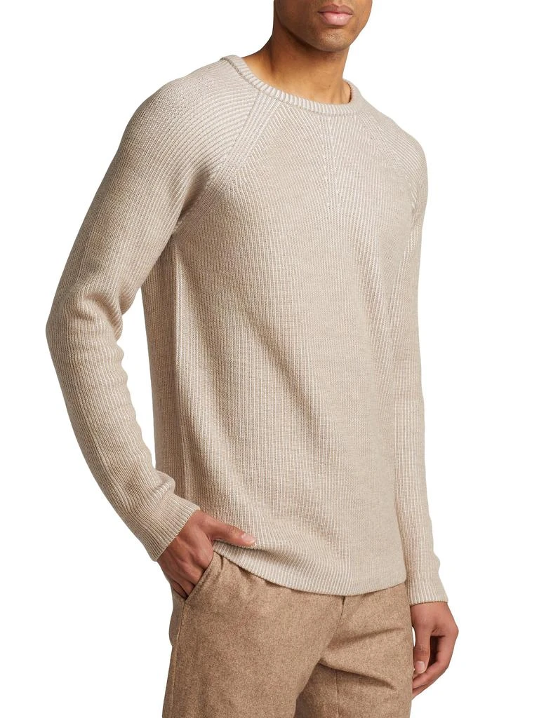 Saks Fifth Avenue COLLECTION Ribbed Crewneck Sweater 3