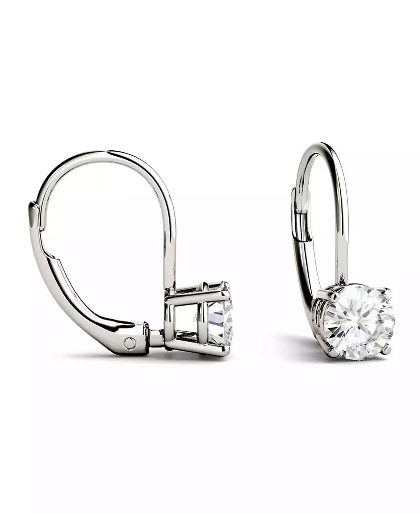 Charles & Colvard Moissanite Leverback Earrings (3 ct. t.w. Diamond Equivalent) in 14k White or Yellow Gold 3