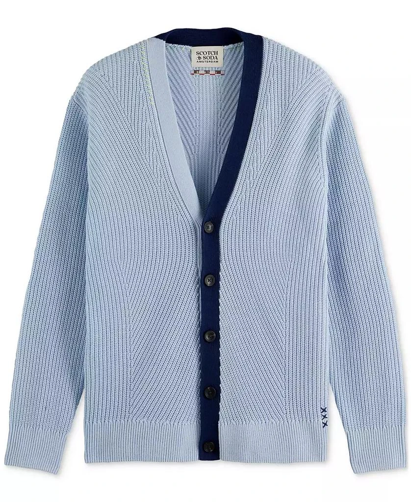 Scotch & Soda Men's Drop-Shoulder Cardigan Sweater 4