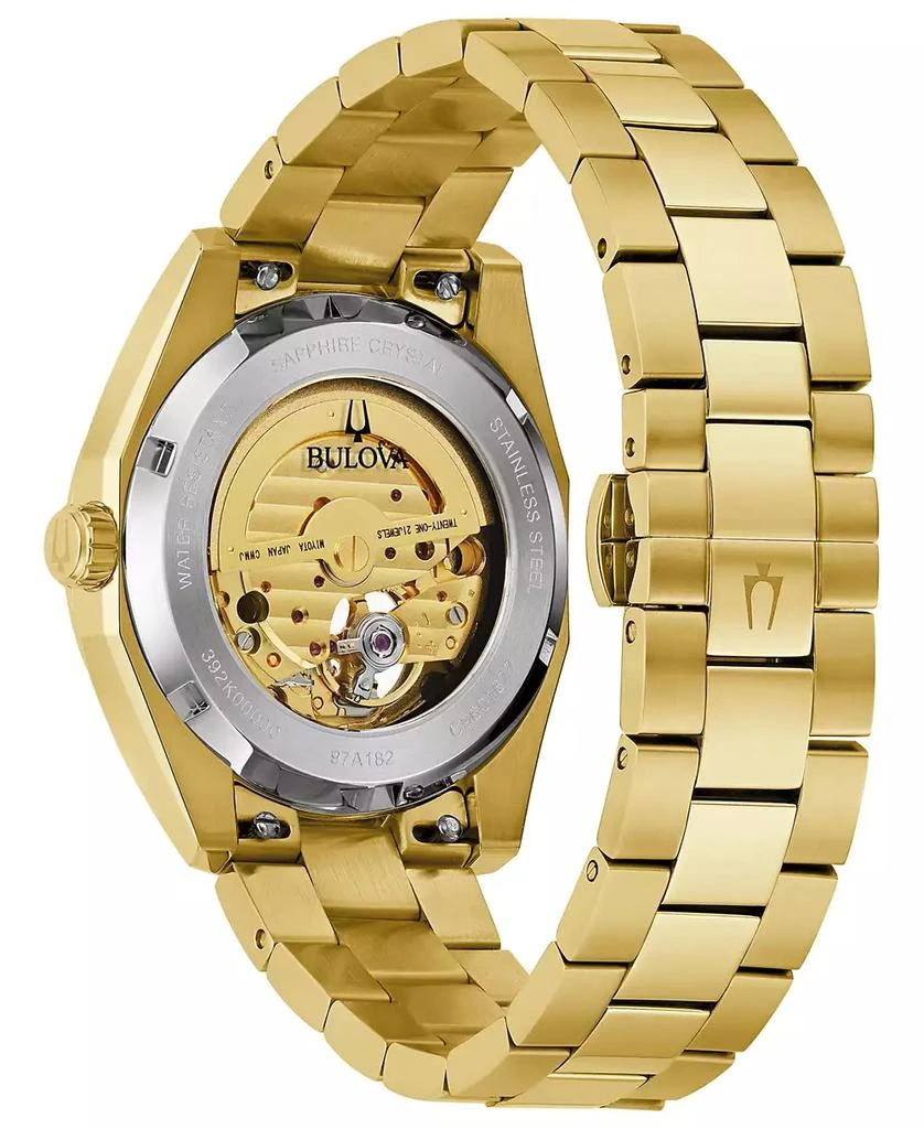 Bulova Men's Automatic Surveyor Gold-Tone Stainless Steel Bracelet Watch 39mm 3