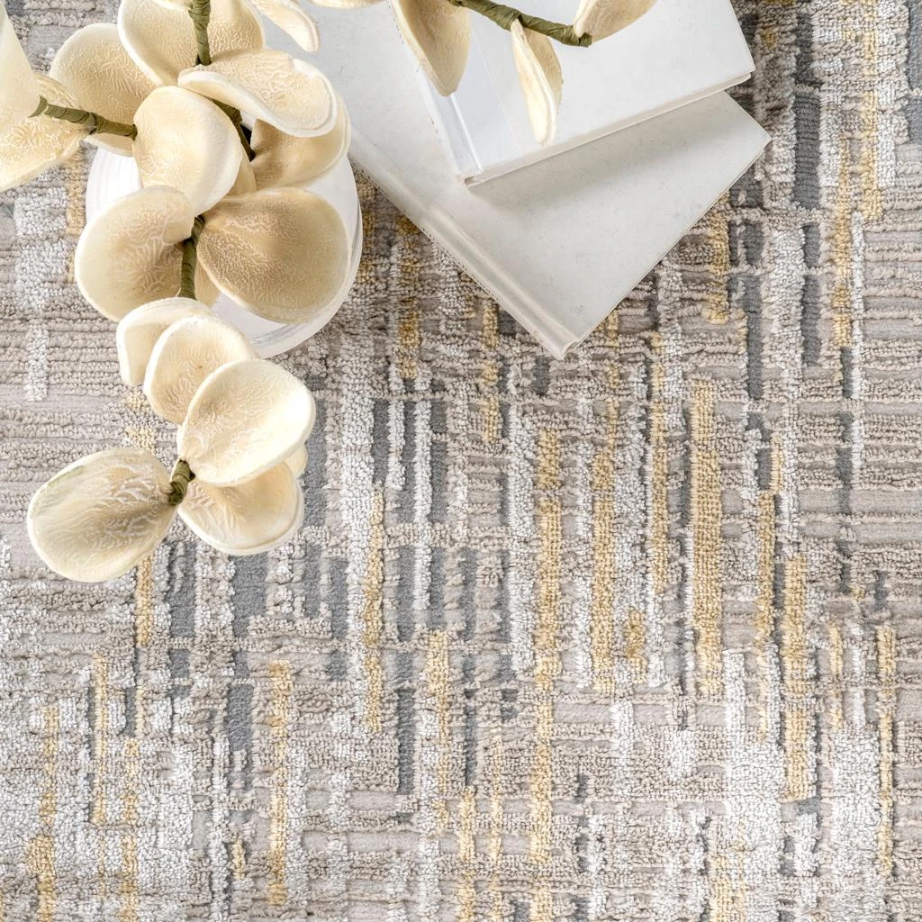 nuLOOM Emersyn Contemporary Textured Abstract Crosshatch Area Rug 6