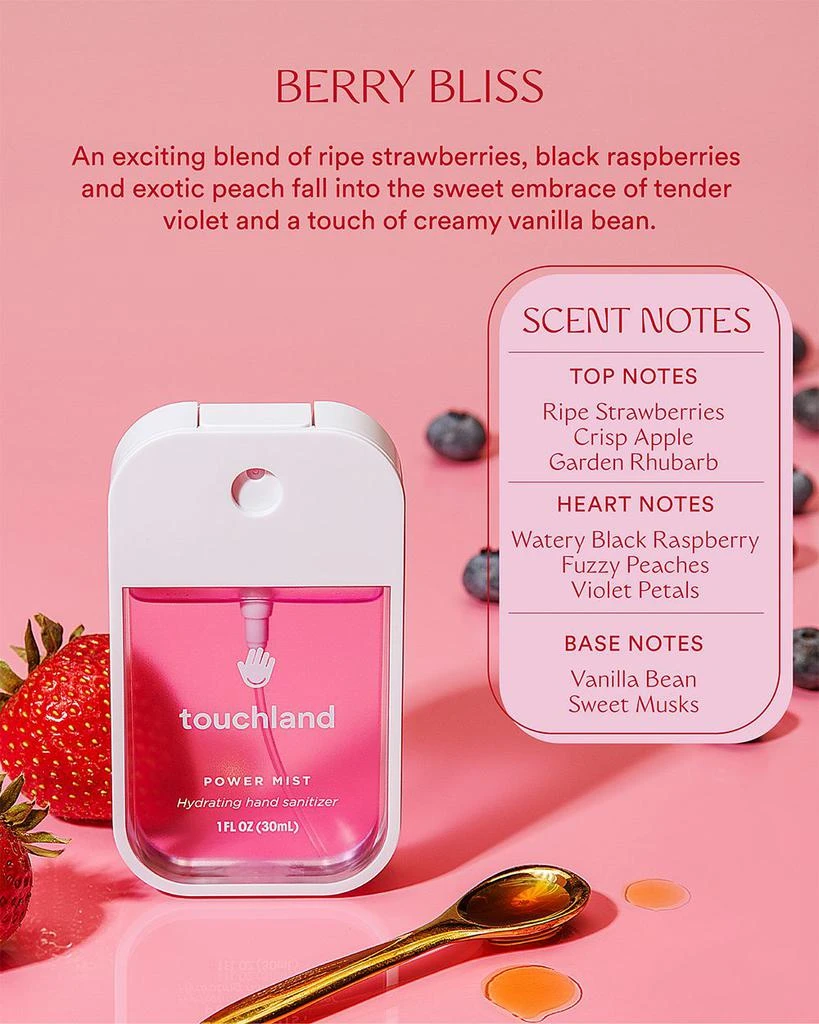 Touchland Power Mist Hydrating Hand Sanitizer 1 oz., Berry Bliss 3