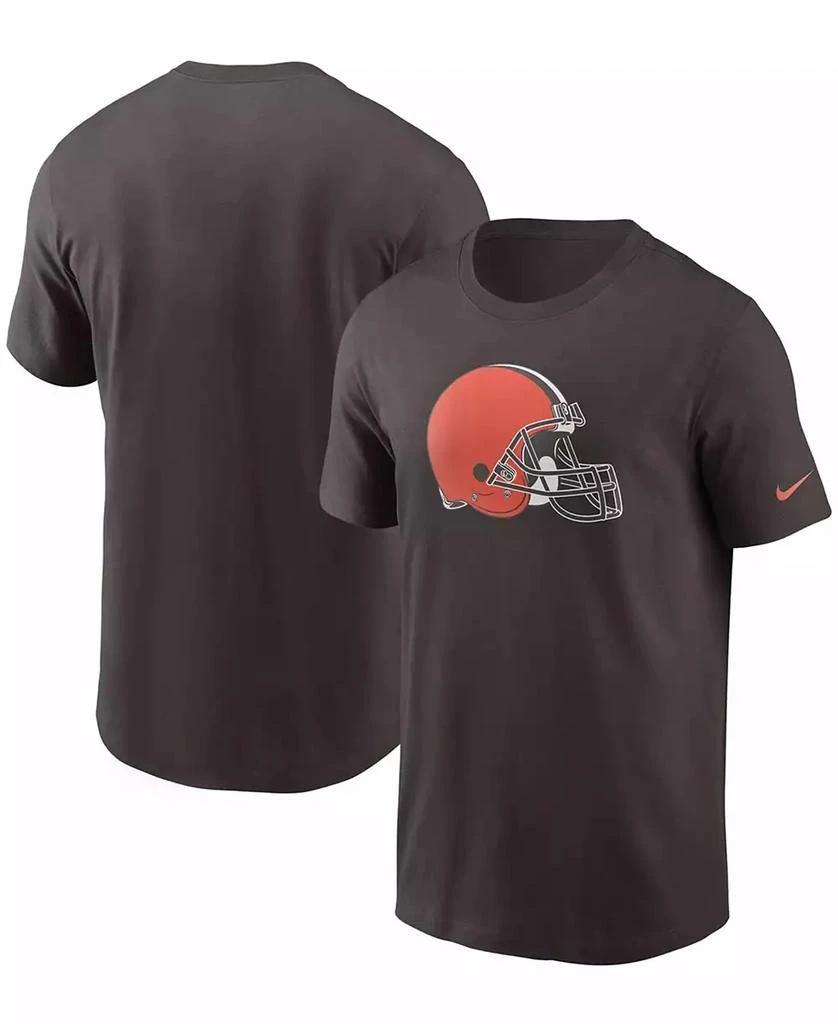 NIKE Men's Brown Cleveland Browns Primary Logo T-shirt 1