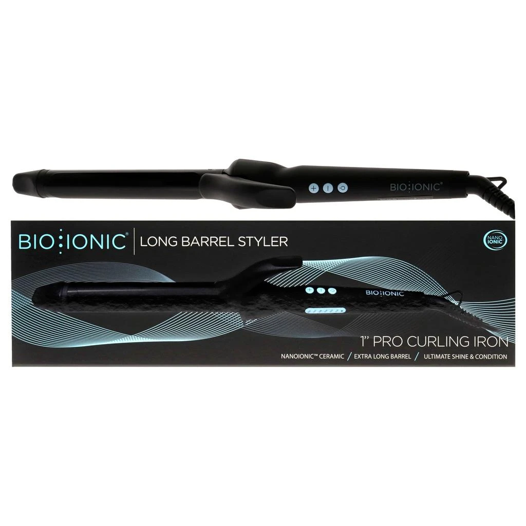 Bio Ionic Long Barrel Styler by  for Women - 1 Inch Curling Iron 1