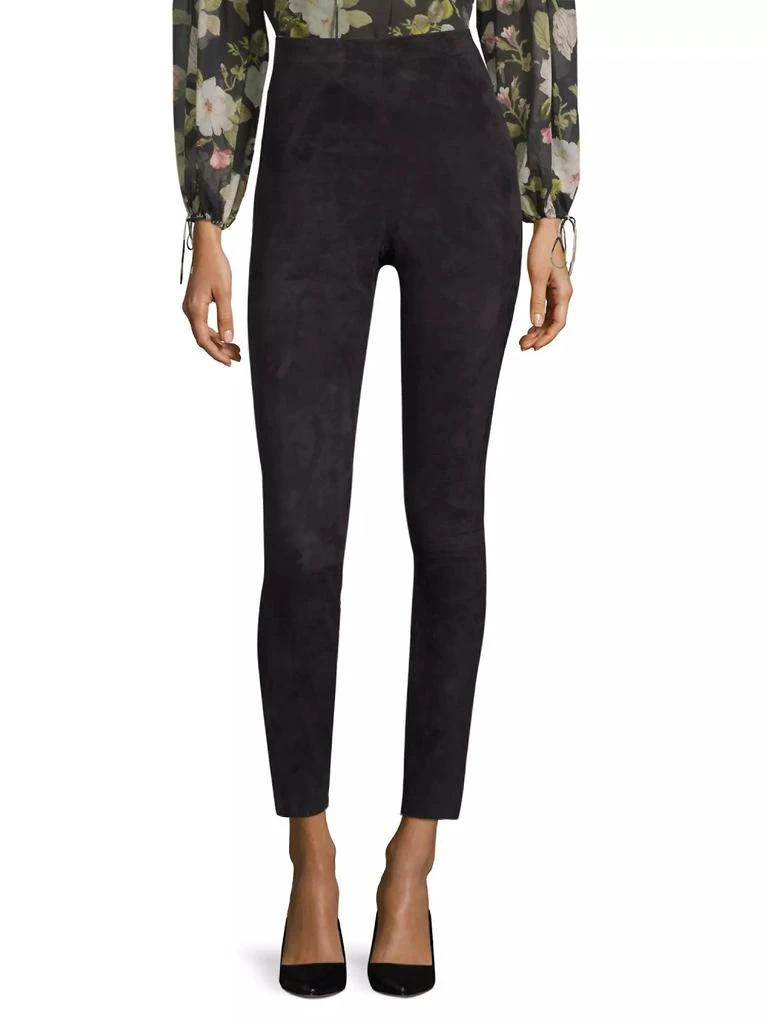 Alice + Olivia Maddox Suede Leggings 3