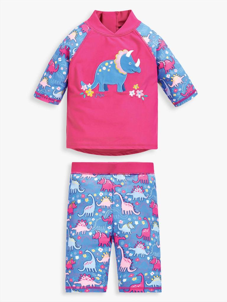 JoJo Maman Bébé Jojo Maman Bebe - Girl
s Dinosaur 2-Piece Sun Protection Suit