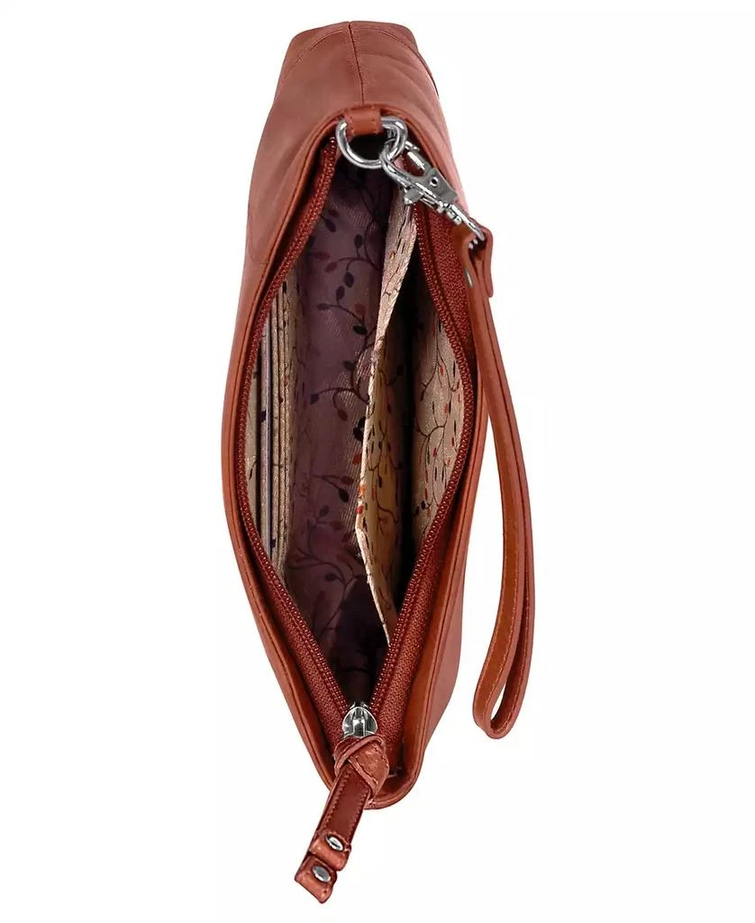 Mancini Leather Goods Casablanca Collection RFID Secure Ladies Wristlet 2