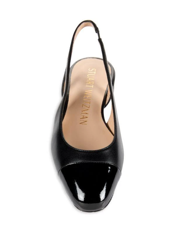 Stuart Weitzman Leather Slingback Flats 5