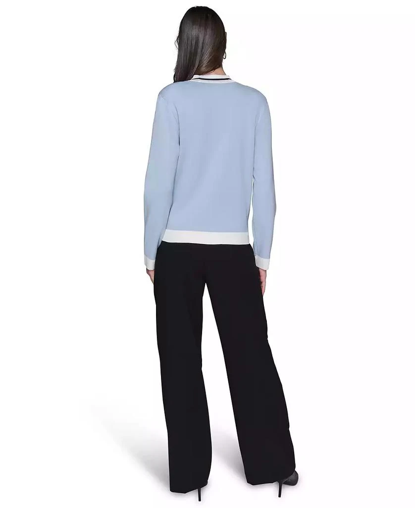Karl Lagerfeld Paris Women's Open-Front Cardigan 5
