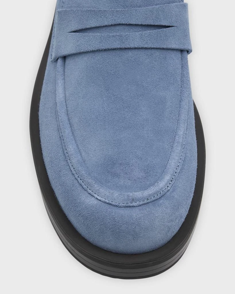Stuart Weitzman Palmer Suede Penny Loafers 6