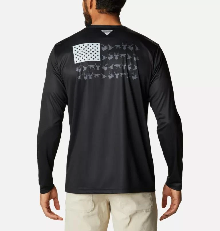 Columbia Columbia Men's PHG Terminal Shot  Game Flag Long Sleeve Shirt- 1