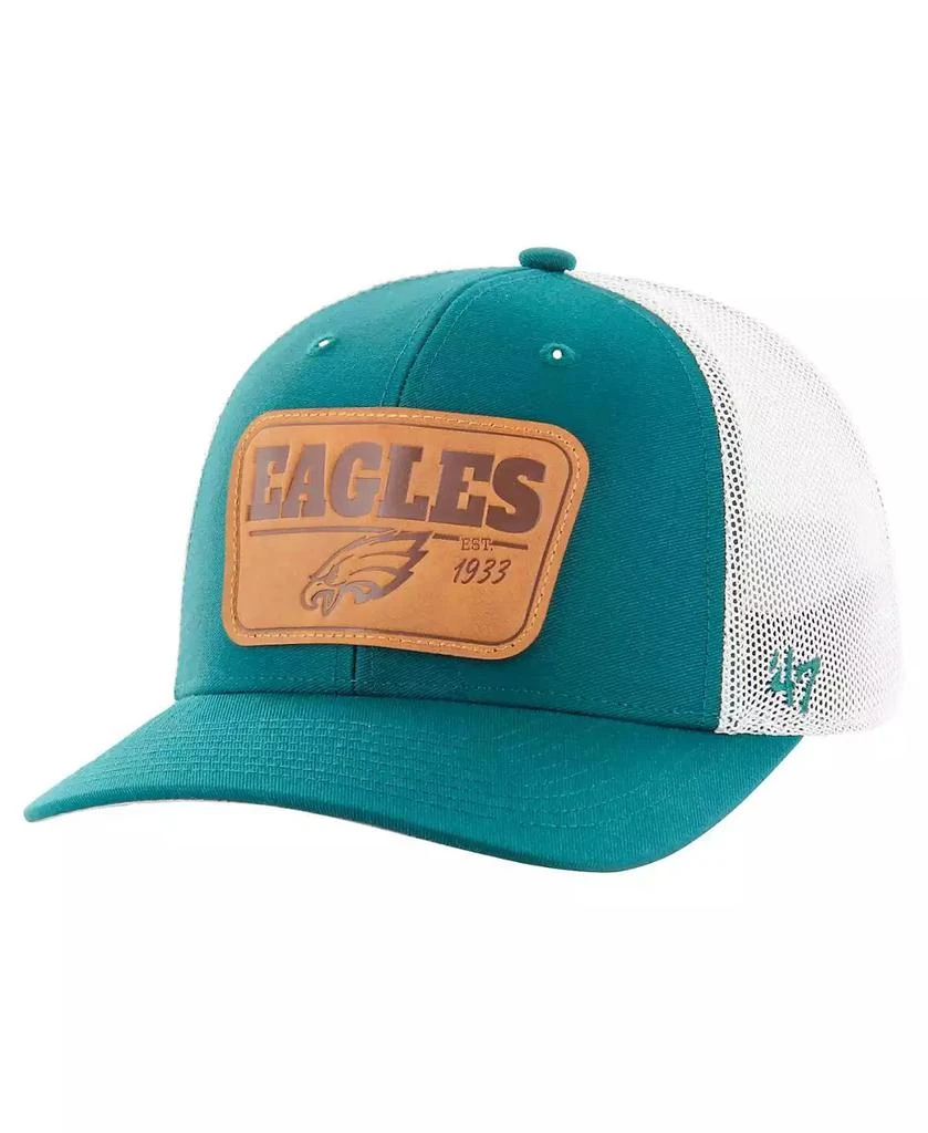 47 Brand Men's Midnight Green/White Philadelphia Eagles Thrash Trophy Flex Hat 1